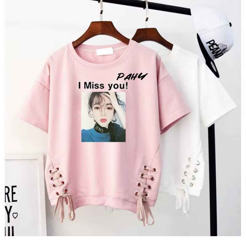 New Short-Sleeved T-Shirt for Women 2025  Korean Style New Loose Women'S White Top Women'S Trendy