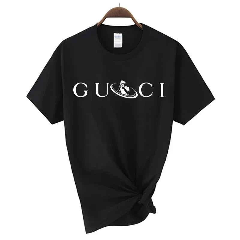 High Quality Women'S Cotton T Shirt Letter Printed Daily Blouse Tops  Classic Style Short Sleeve Female Harajuku Y2K Tee