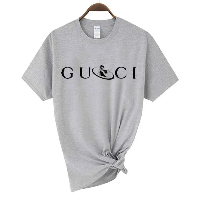 High Quality Women'S Cotton T Shirt Letter Printed Daily Blouse Tops  Classic Style Short Sleeve Female Harajuku Y2K Tee