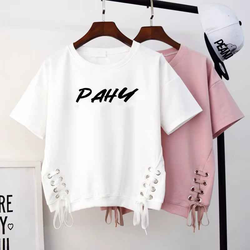 New Short-Sleeved T-Shirt for Women 2025  Korean Style New Loose Women'S White Top Women'S Trendy