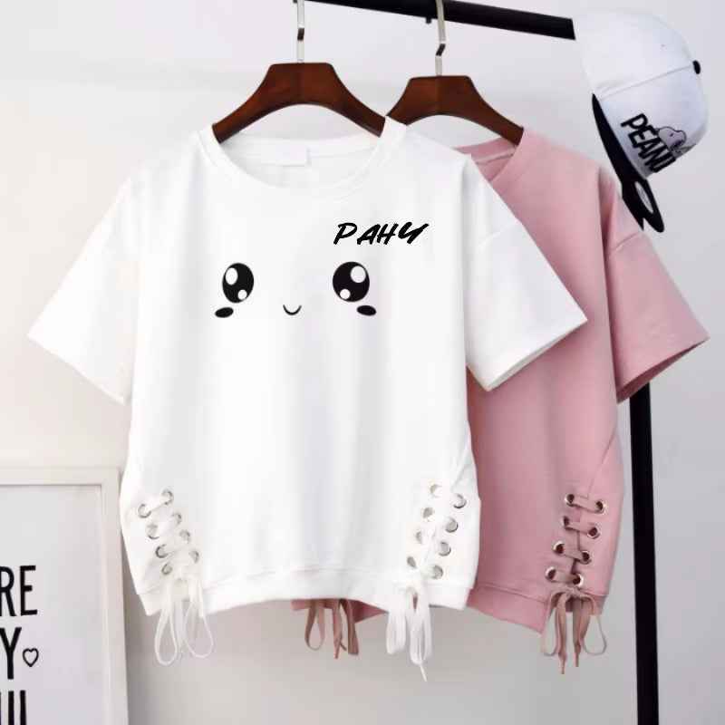 New Short-Sleeved T-Shirt for Women 2025  Korean Style New Loose Women'S White Top Women'S Trendy